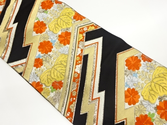 JAPANESE FUKURO OBI / WOVEN MATSUKAWABISHI & PAULOWNIA